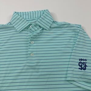 Harlestons TAILORED FIT Small Mens Golf Short Sleeve Stretch Button Polo Shirt